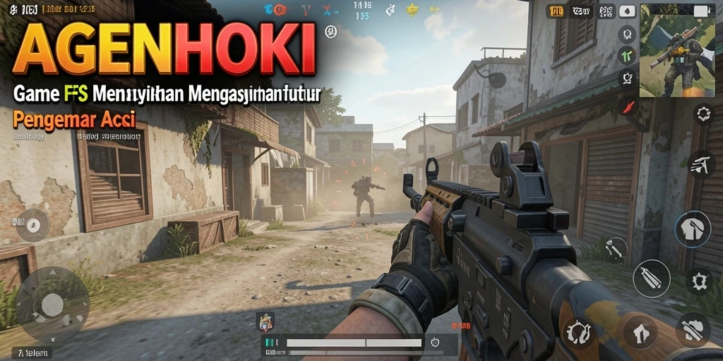 Gameplay mendebarkan AGENHOKI dengan aksi tembak-menembak yang intens.
