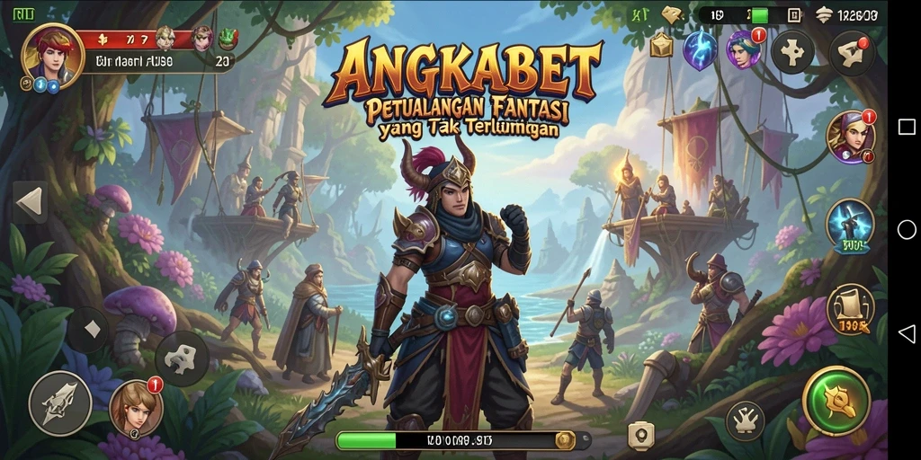Screenshot dari gameplay ARPG yang mendebarkan di ANGKABET.