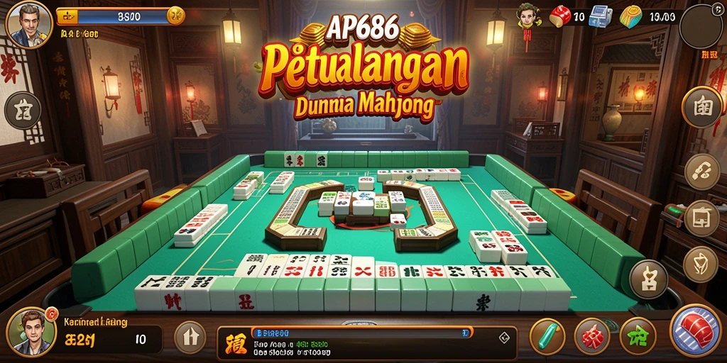 Gameplay seru AP686 dalam permainan Mahjong yang menantang.