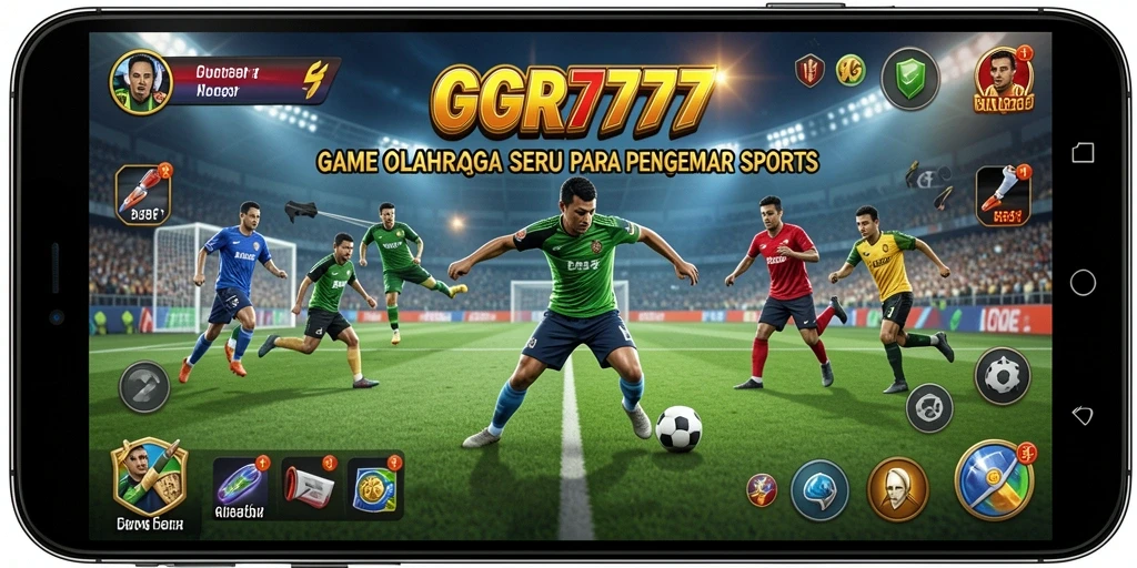 Screenshot utama GGR7777 menampilkan gameplay olahraga yang seru.