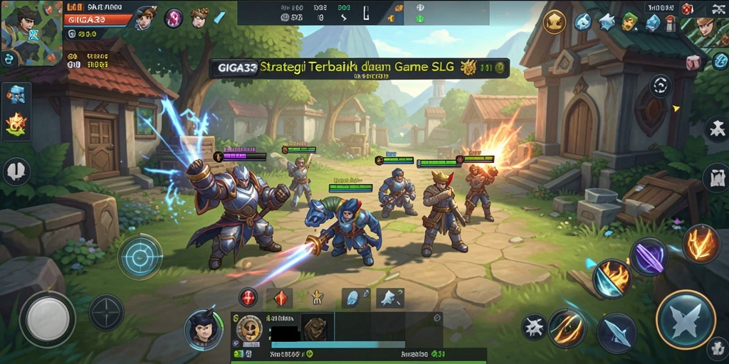 Tampilan gameplay mendebarkan di GIGA33 dengan strategi real-time.