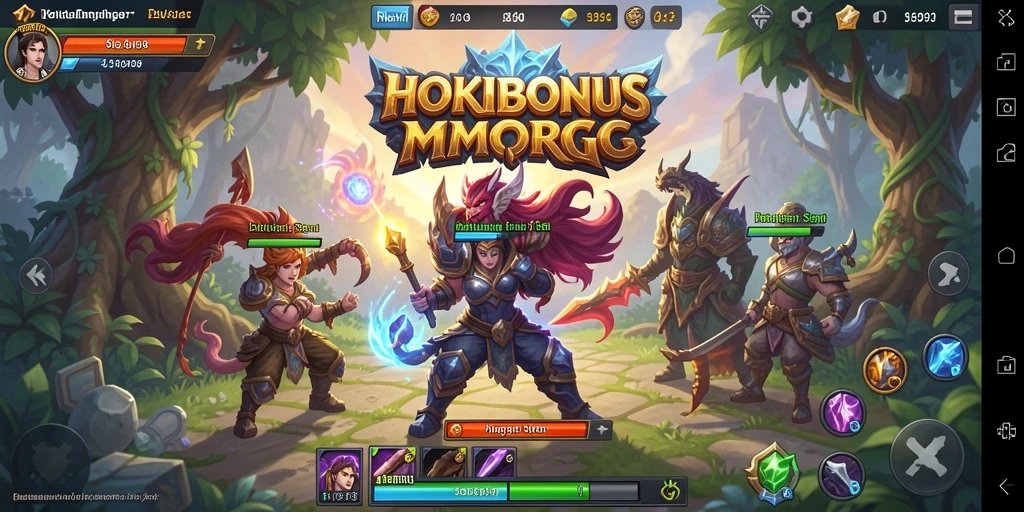 Tampilan gameplay HOKIBONUS yang menampilkan aksi seru dalam MMORPG.