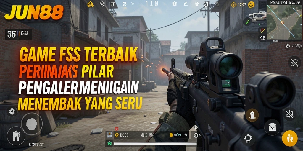Screenshot menunjukkan aksi menegangkan dalam game FPS.