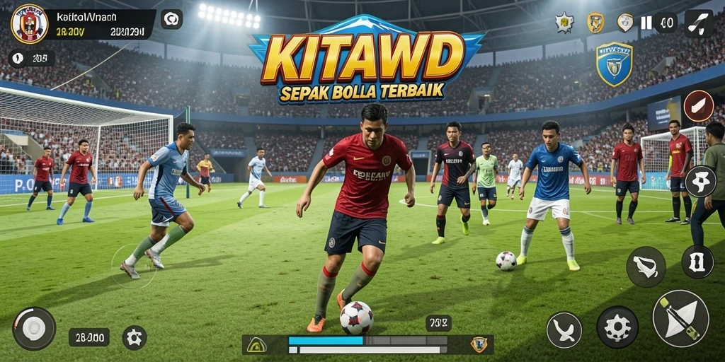 Tampilan permainan KITAWD yang menegangkan dan kompetitif.