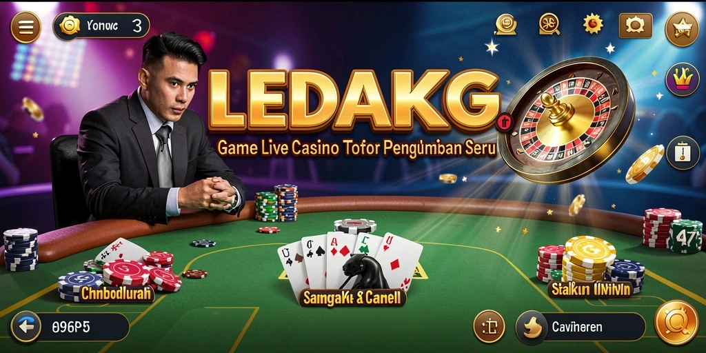 Tampilan gameplay Live Casino yang mengasyikkan di LEDAKGG.