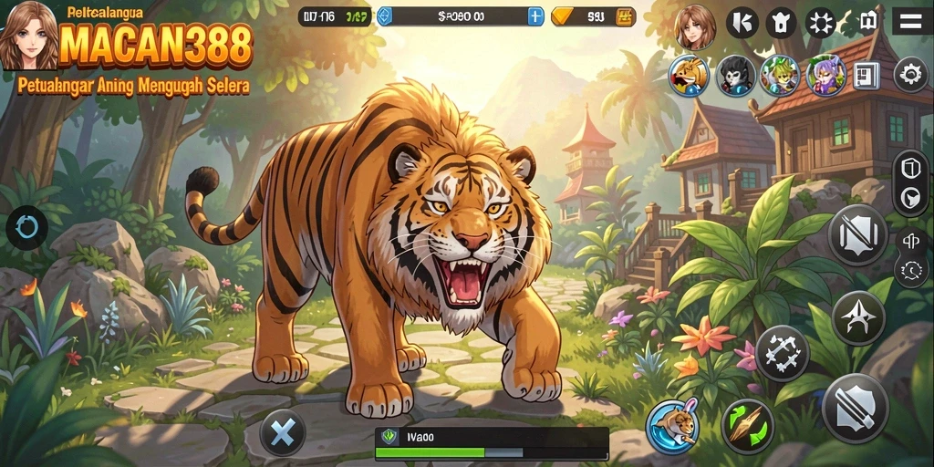 Tampilan gameplay MACAN388 yang penuh warna dan menarik.
