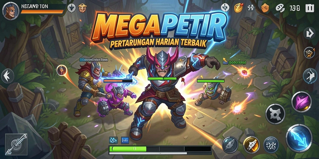 Gameplay seru dalam pertarungan antarkarakter di MEGAPETIR.