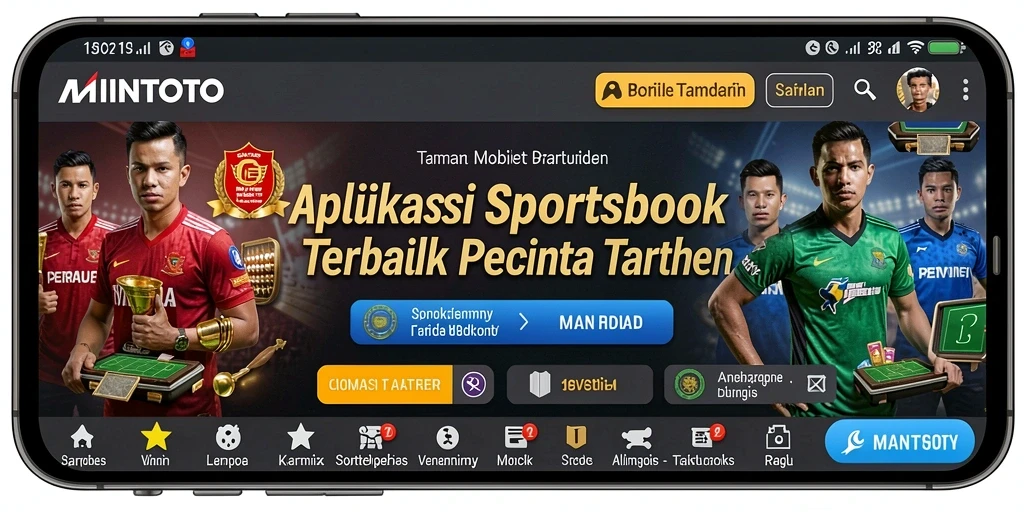 Tampilan antarmuka MINTOTO yang menarik saat menampilkan taruhan olahraga.