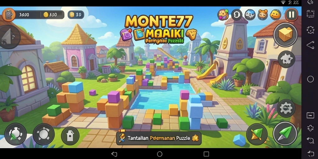 Tampilan gameplay MONTE77 yang penuh teka-teki dan tantangan.