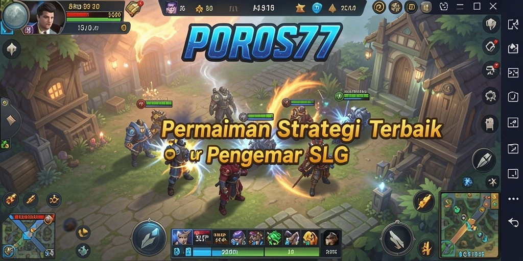 Tangkapan layar utama POROS77 dengan aksi SLG yang mendebarkan.