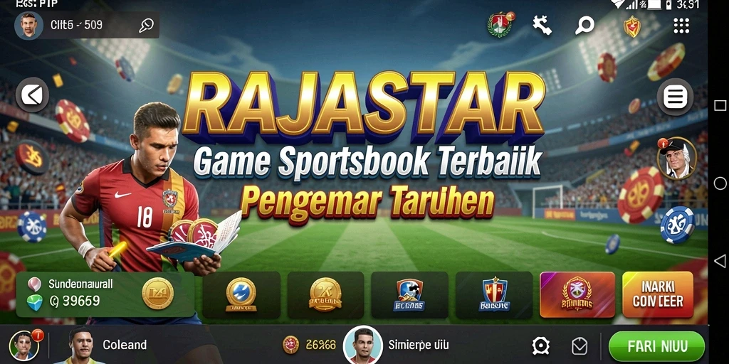 Tampilan utama gameplay RAJASTAR yang menarik dan interaktif.