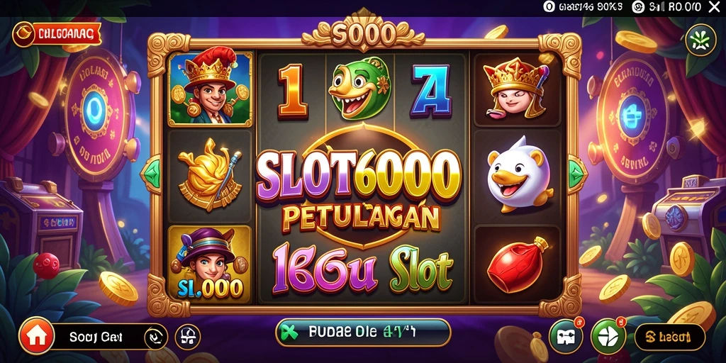 Screenshot utama SLOT6000 yang menunjukkan gameplay yang menegangkan di dunia petualangan.