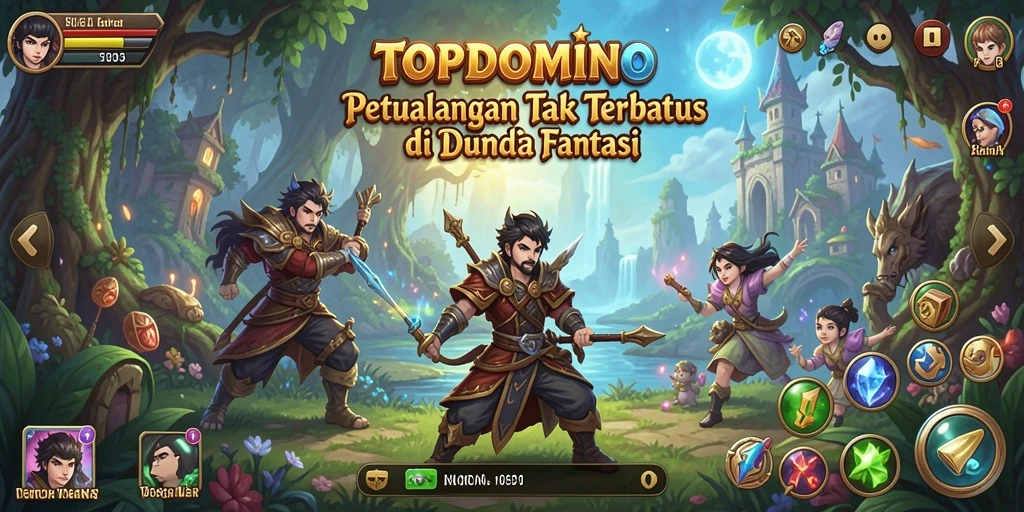 Tangkapan layar dari gameplay seru TOPDOMINO yang mengasyikkan.