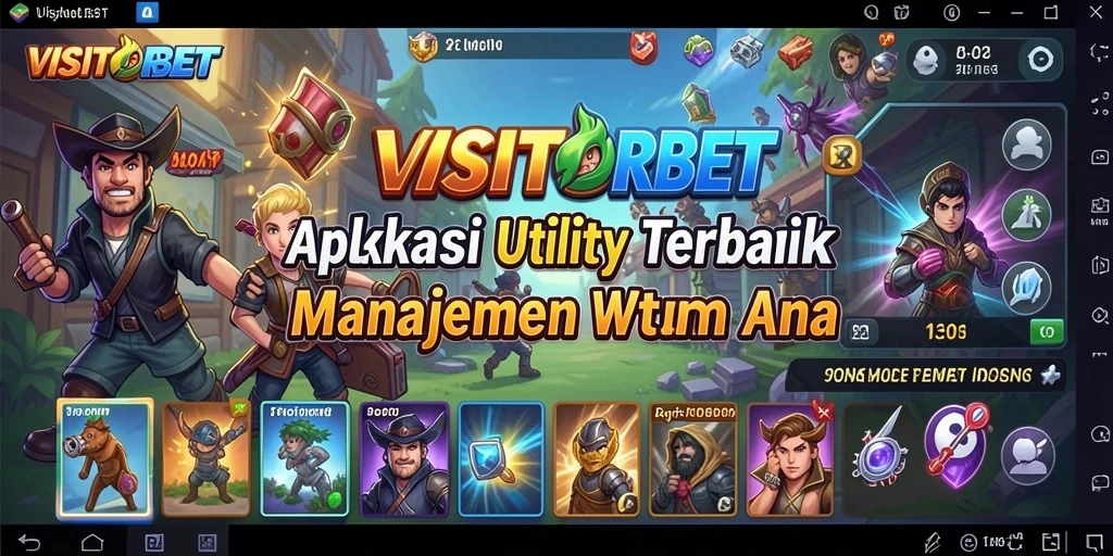 Tampilan antarmuka aplikasi VISITORBET yang intuitif dan user-friendly.
