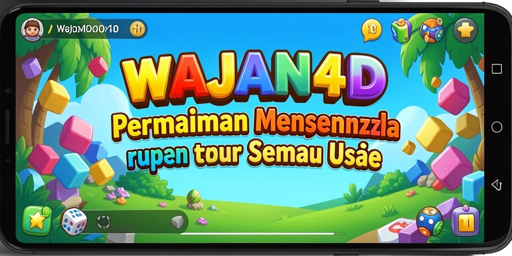 Gameplay seru dalam permainan Puzzle WAJAN4D yang menantang.