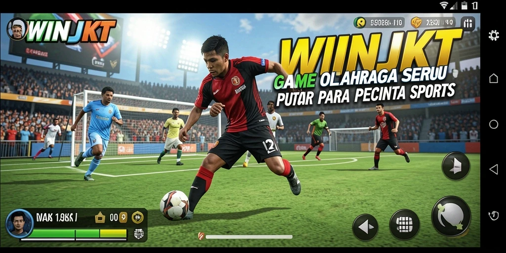 Tampilan gameplay <strong>WINJKT</strong> yang menampilkan aksi olahraga seru.
